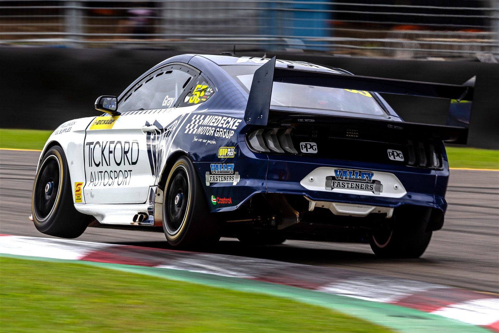 Brad Vaughan on track at the Townsville 500.