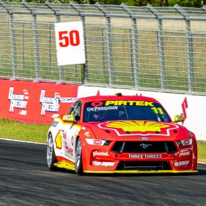 The #11 Dick Johnson Racing Ford Mustang