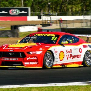 The #11 Dick Johnson Racing Ford Mustang