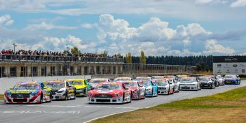 Race Tasmania in 2023 featured a dramatic round for Trans Am which, along with TCR will be back at Symmons Plains in March 2024. Image: Supplied