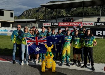 Team Australia at this year's Rotax Grand Finals in Sarno, Italy