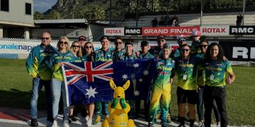 Team Australia at this year's Rotax Grand Finals in Sarno, Italy