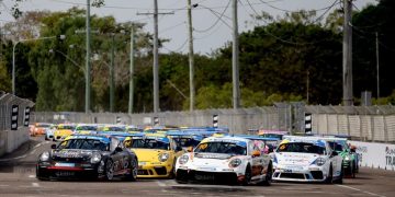 After being on the support Supercars program in Townville, the Porsche Sprint Challenge returns to the Shannons SpeedSeries.