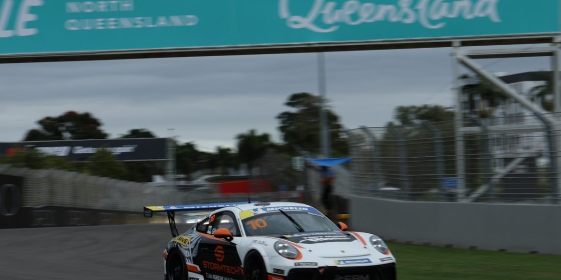 A late lap in the second outing has left Brock Gilchrist fastest over the two practces outings. Image: InSyde Media