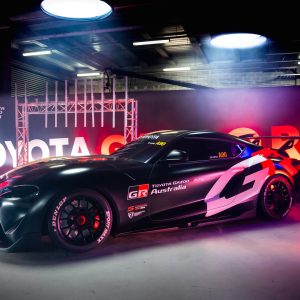 Toyota Australia unveils full-size model of GEN3 GR Supra Supercar at Bathurst.