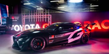 Toyota Australia unveils full-size model of GEN3 GR Supra Supercar at Bathurst.