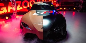 Toyota Australia unveils full-size model of GEN3 GR Supra Supercar at Bathurst.