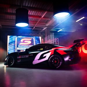 Toyota Australia unveils full-size model of GEN3 GR Supra Supercar at Bathurst.