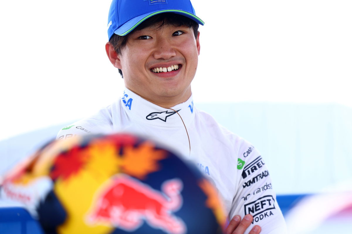 RB has confirmed that it has taken up an option with Yuki Tsunoda for the 2025 F1 season. Image: Mark Thompson/Getty Images/Red Bull Content Pool