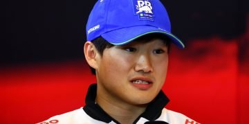 Yuki Tsunoda has been handed a significant fine for comments he made over team radio. Image: XPB Images