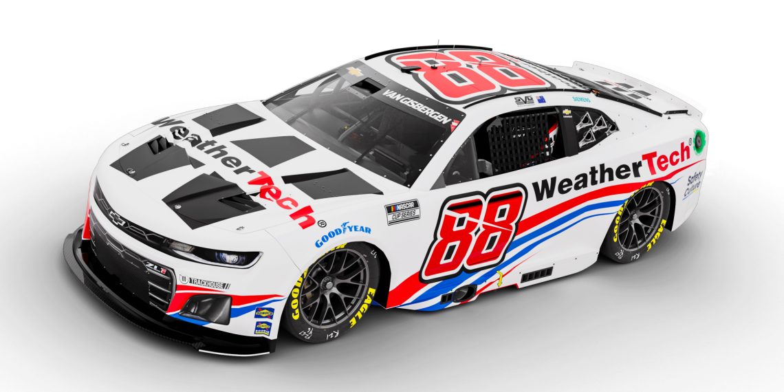 Shane van Gisbergen's #88 Trackhouse Racing Chevrolet Camaro.