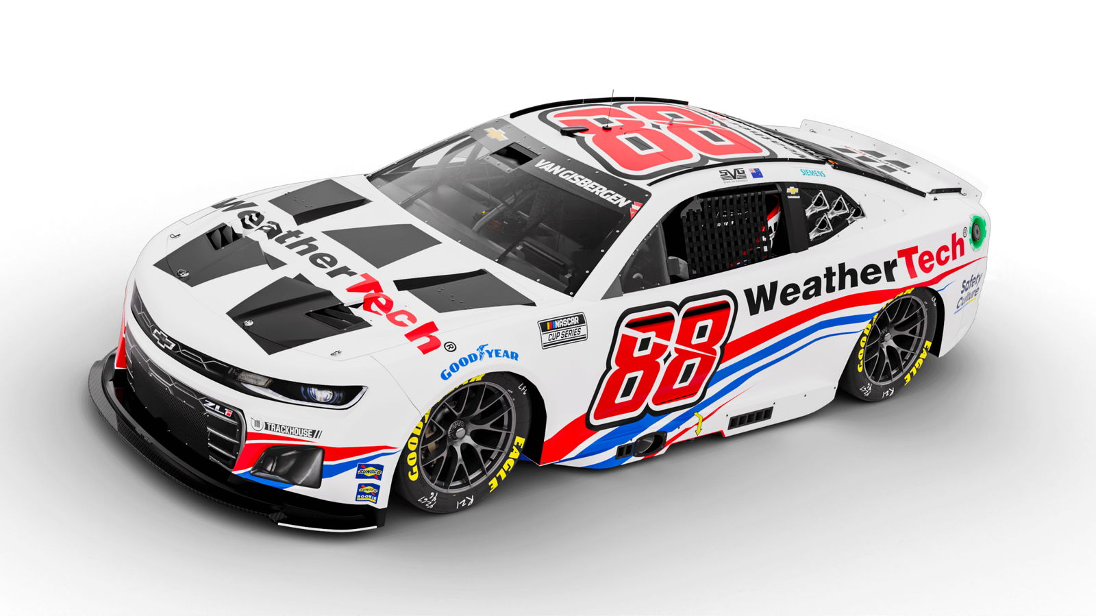 Shane van Gisbergen's #88 Trackhouse Racing Chevrolet Camaro.