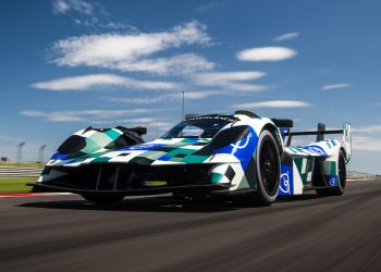 Aston Martin Valkyrie testing at Donington.