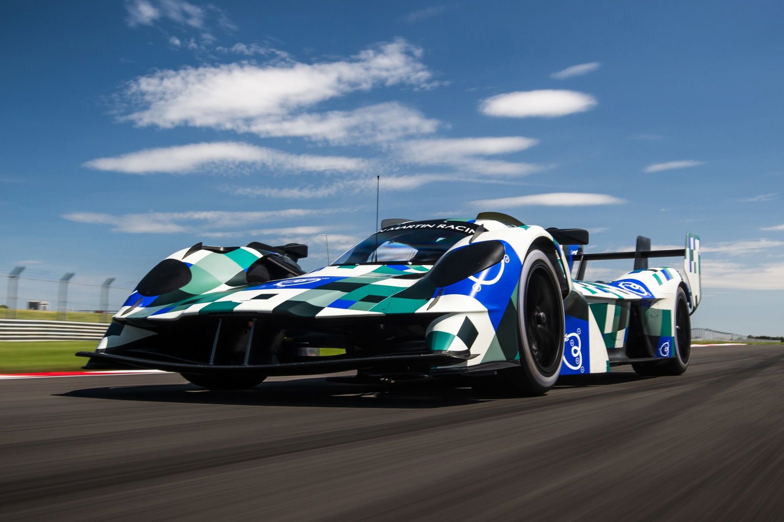 Aston Martin Valkyrie testing at Donington.