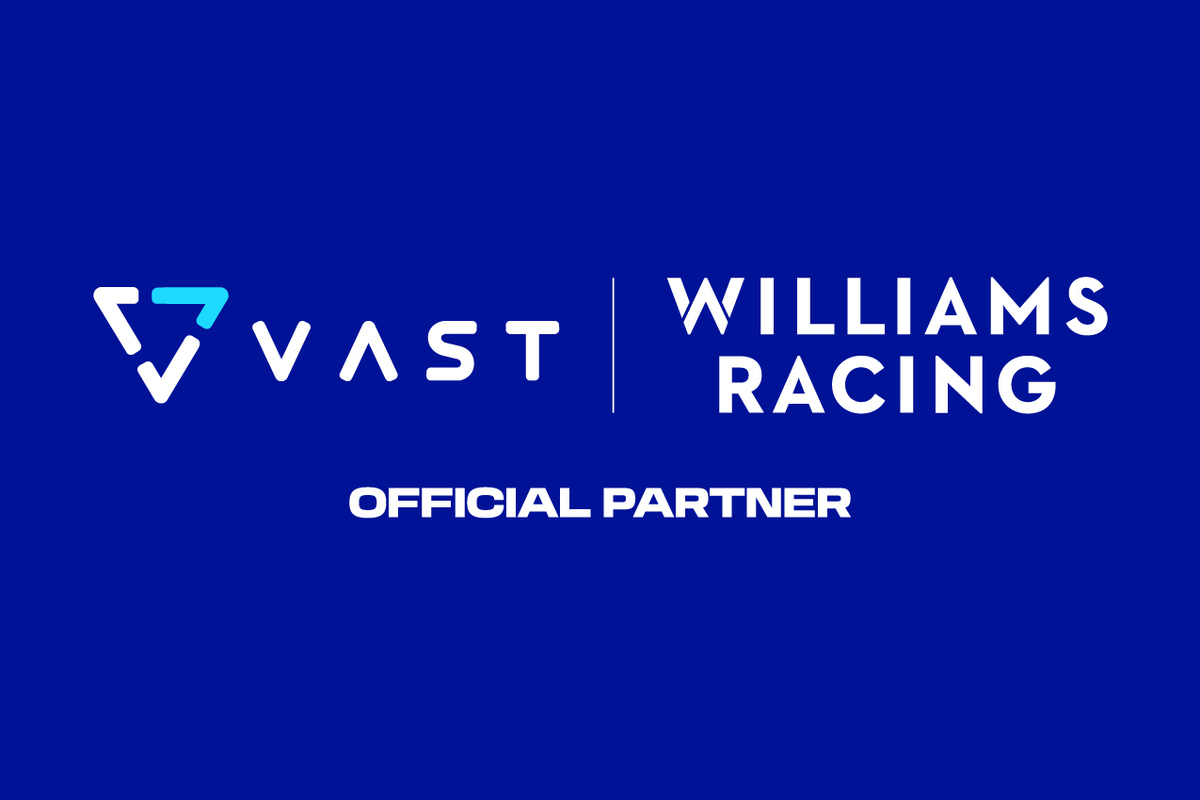 Williams Racing is proud to announce a new strategic partnership with VAST Data. Image: Williams