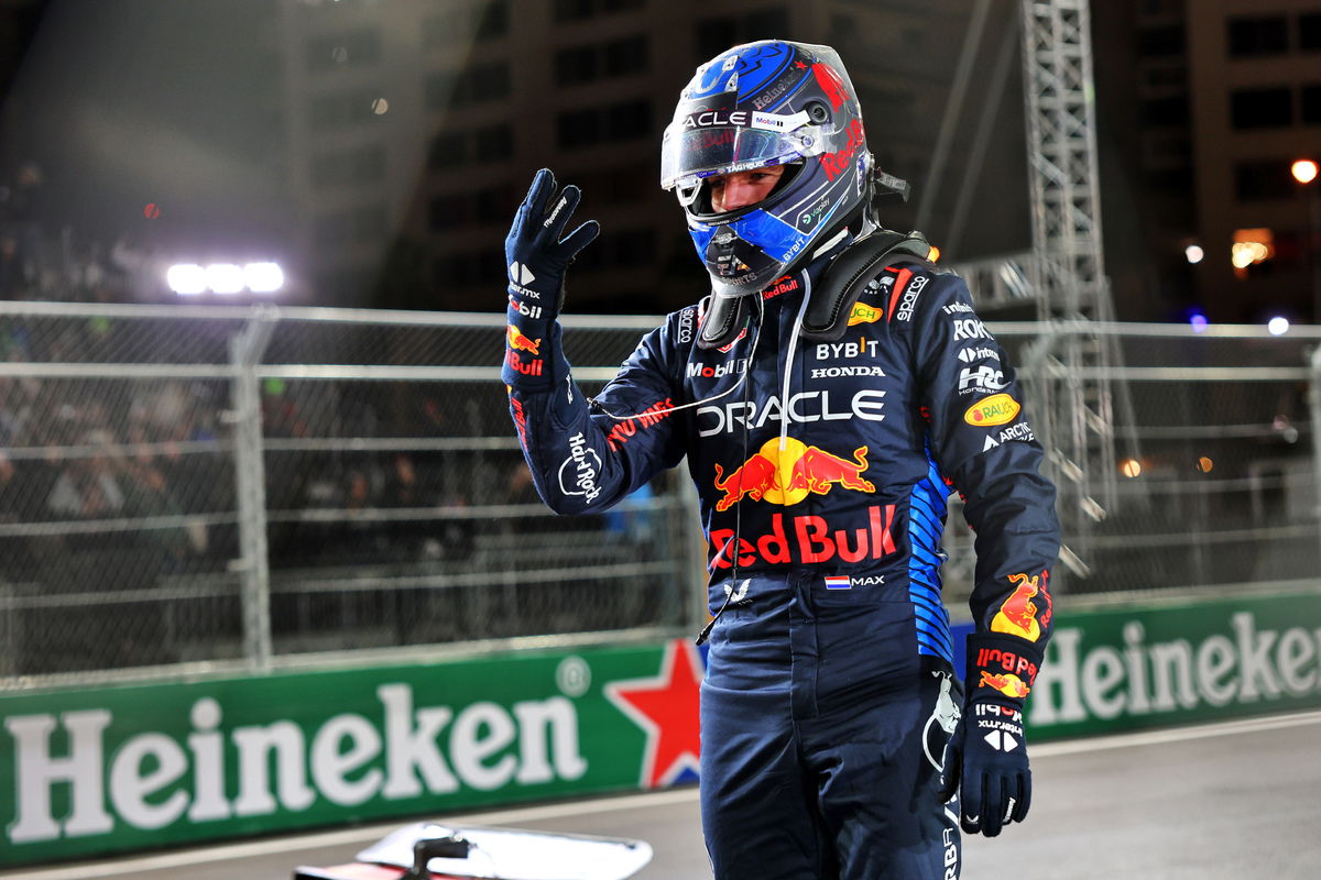 Max Verstappen has claimed his fourth Formula 1 world drivers’ championship after finishing fifth in the Las Vegas Grand Prix. Image: Batchelor / XPB Images