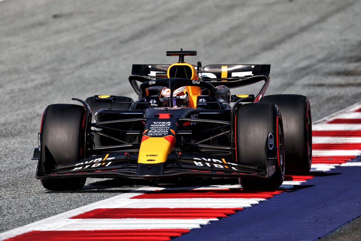 A stunning lap from Max Verstappen has seen the Red Bull Racing driver ease his way to pole position for the Austrian Grand Prix. Image: Coates / XPB Images