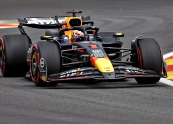 Max Verstappen went fastest in the opening hour of practice for the Belgian. GP. Image: Bearne / XPB Images