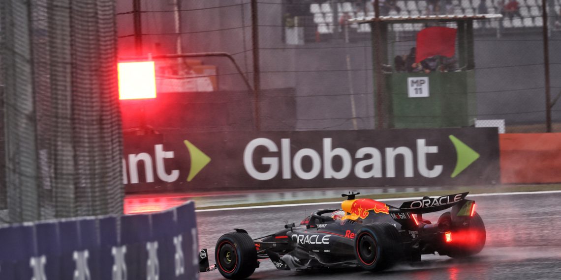 Max Verstappen was left furious following his elimination from qualifying for the Sao Paulo Grand Prix. Image: Coates / XPB Images