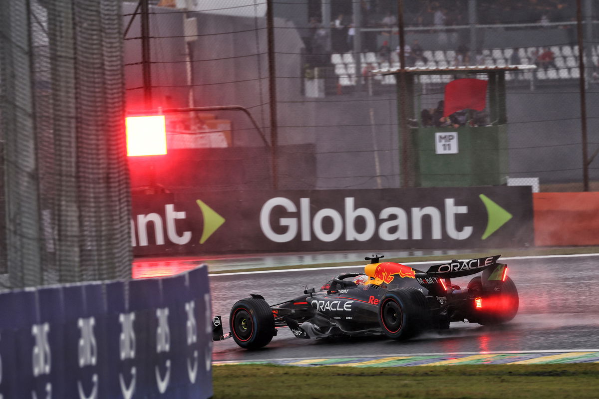 Max Verstappen was left furious following his elimination from qualifying for the Sao Paulo Grand Prix. Image: Coates / XPB Images