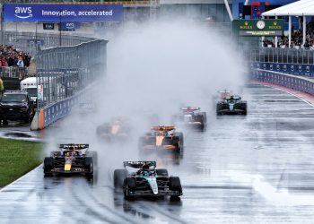 Max Verstappen has won a chaotic Canadian Grand Prix that was twice interrupted by the Safety Car. Image: Charniaux / XPB Images