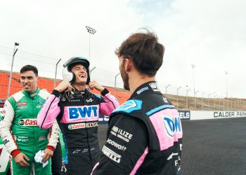 Jack Doohan (middle) whet his Supercars appetite at Calder last year. Image: Supplied