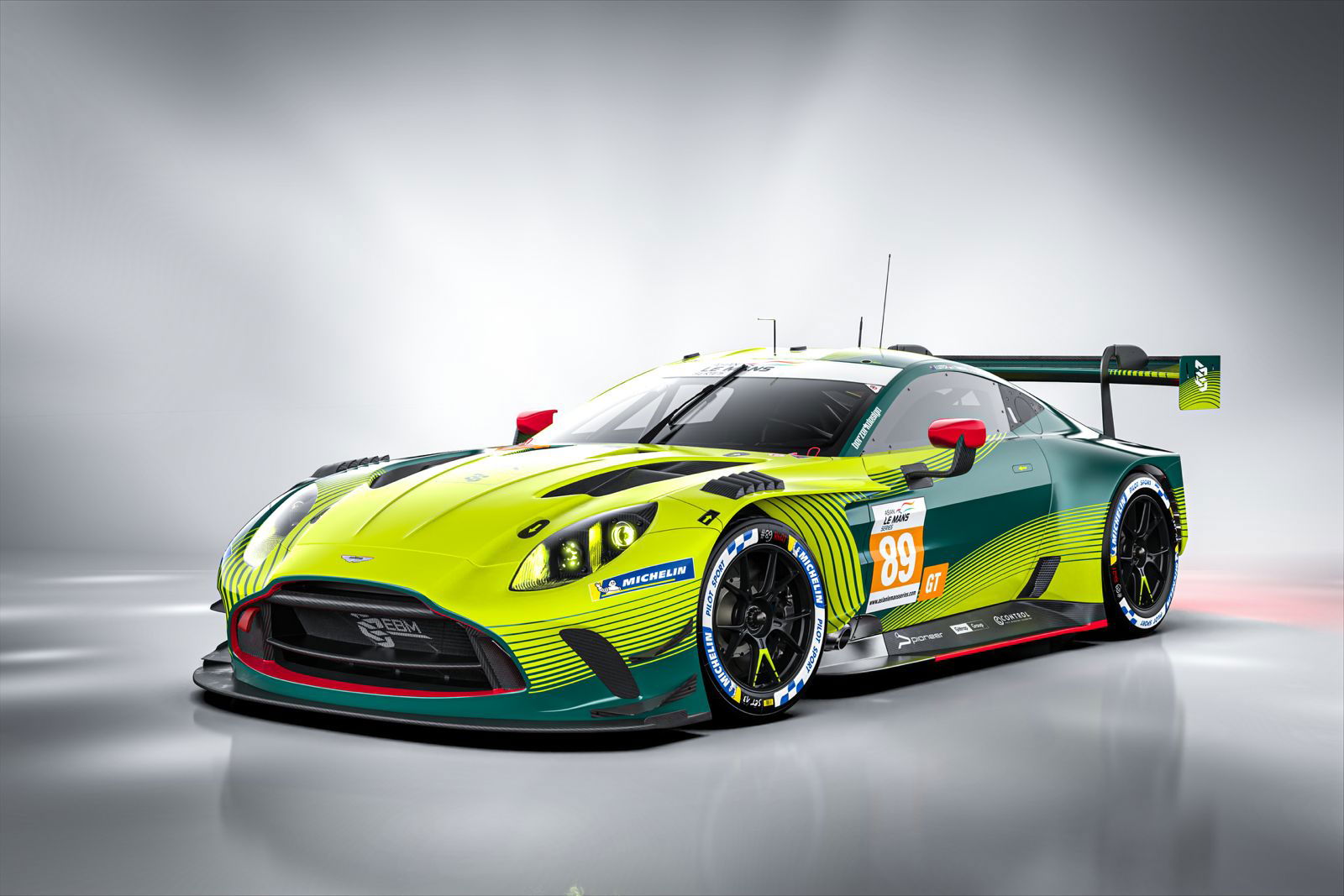 The #89 Earl Bamber Motorsport Aston Martin Vantage GT3 to be raced in the 2024/25 Asian Le Mans Series.