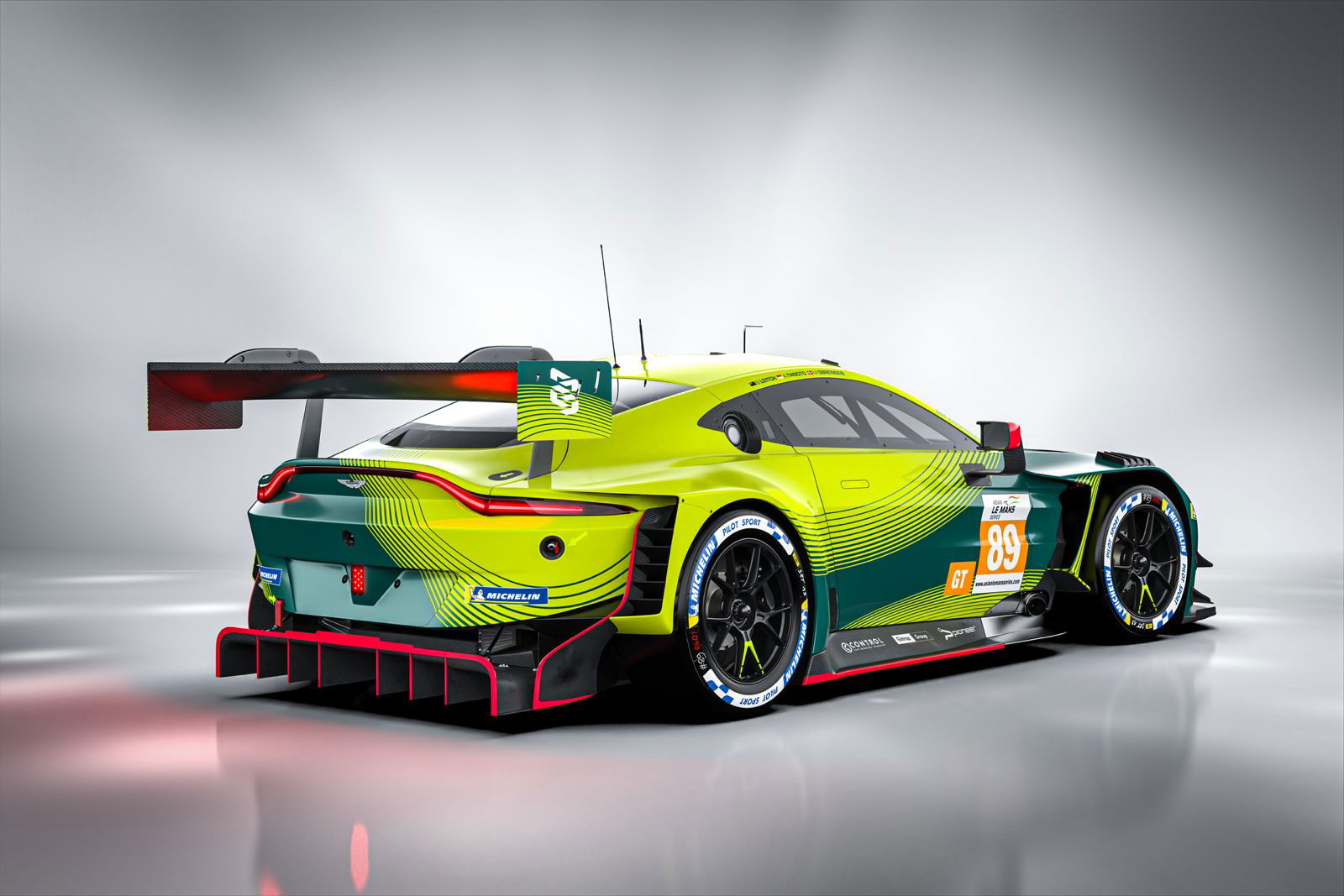 The #89 Earl Bamber Motorsport Aston Martin Vantage GT3 to be raced in the 2024/25 Asian Le Mans Series.