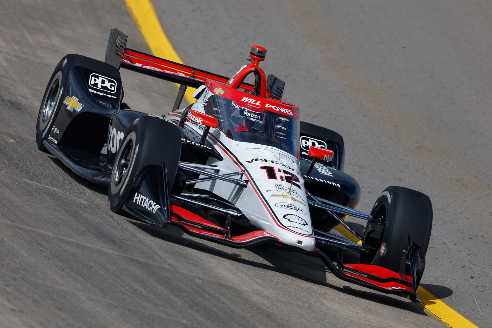 Will Power during the Music City Grand Prix at Nashville Superspeedway. Image: Joe Skibinski