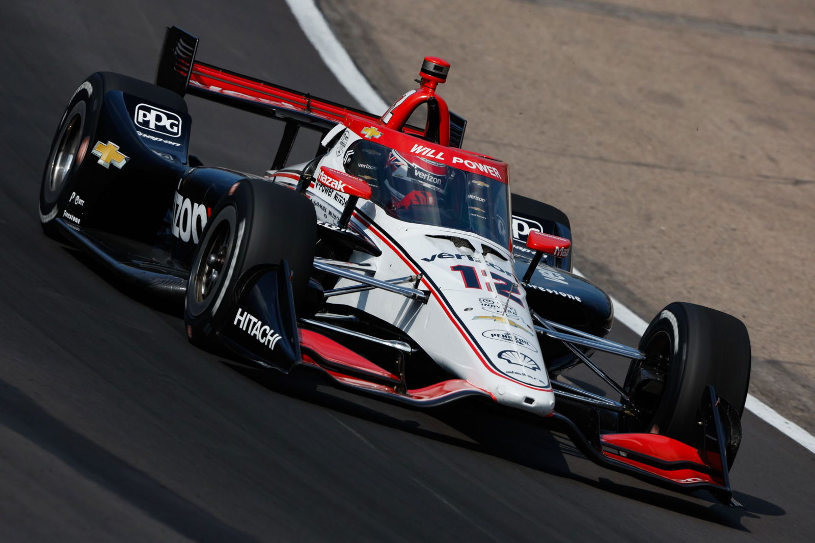 Will Power on track at Iowa Speedway.