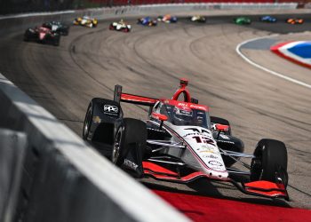 Will Power on track at Iowa Speedway.