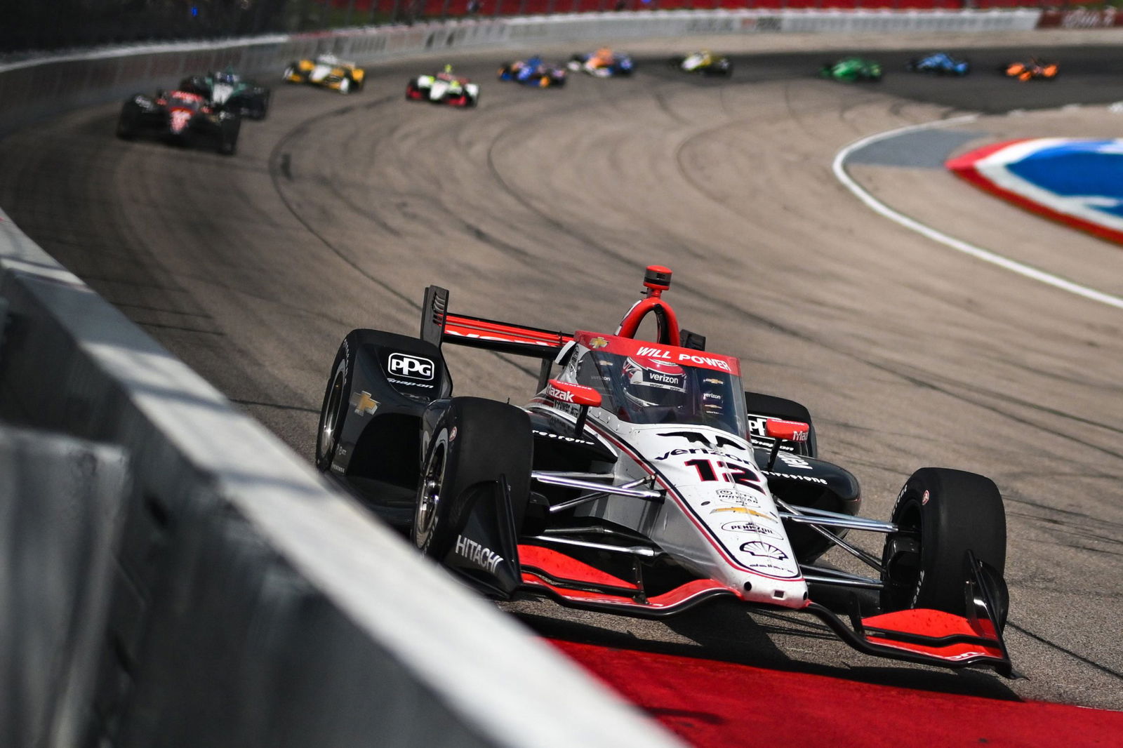 Will Power on track at Iowa Speedway.