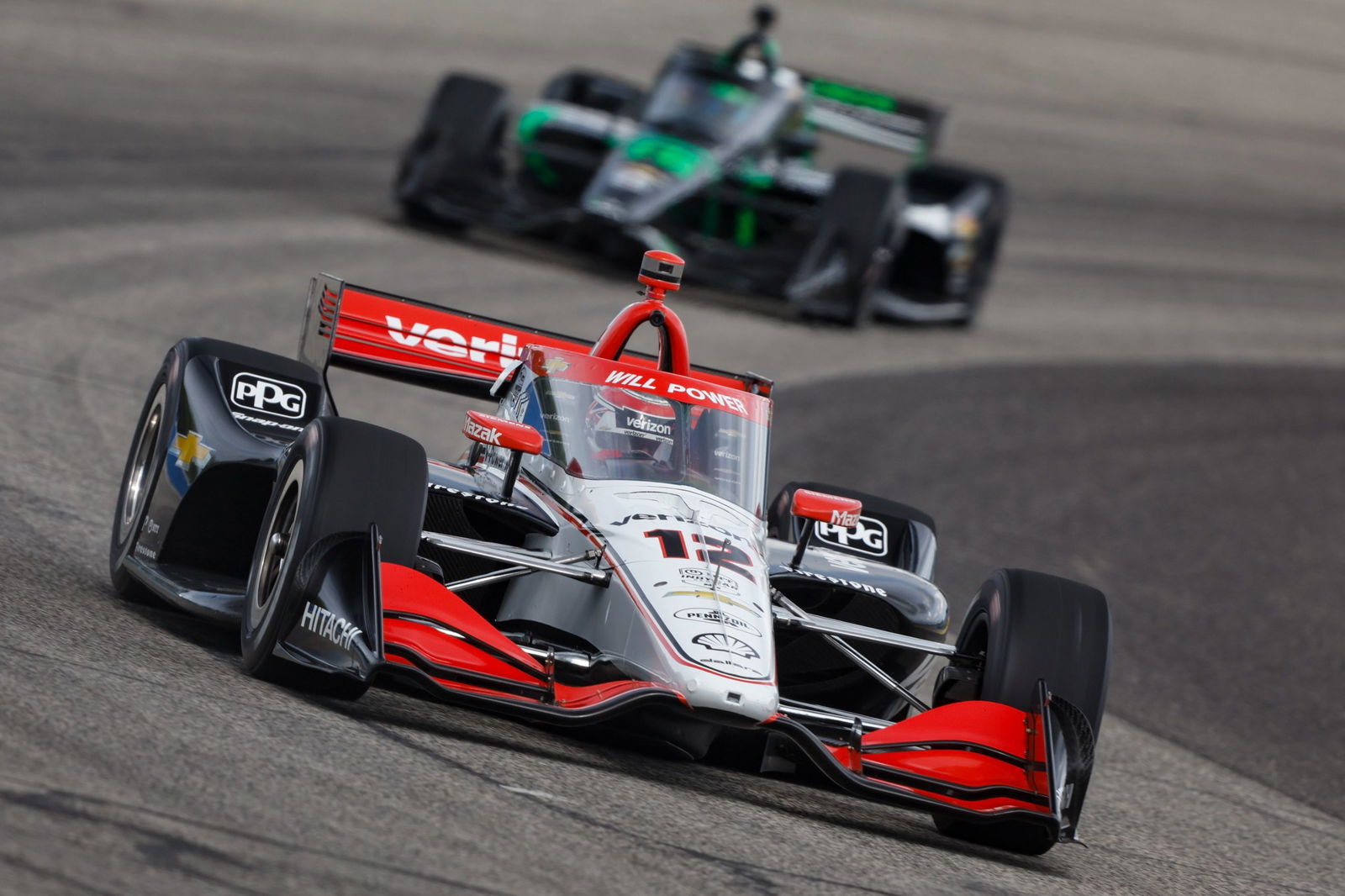 Will Power int he #12 at the Milwaukee Mile.