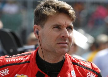 Will Power looks on during Indianapolis 500 qualifying.