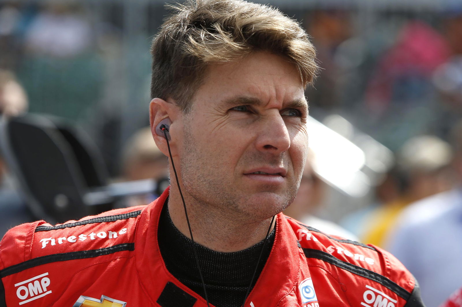 Will Power looks on during Indianapolis 500 qualifying.