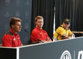 Will Power_ Josef Newgarden_ Scott McLaughlin - Indianapolis 500 Media Day - By_ Chris Jones_Ref Image Without Watermark_m106111