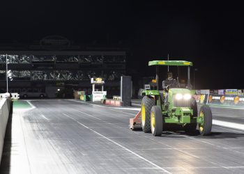 Repaving work has been completed at Willowbank Raceway ahead of this weekend’s Gulf Western Oil Winternationals. Image: Willowbank Raceway