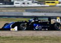 From second on the grid, Myles Bromley grabbed the lead to win in Formula Open. Image: AFO