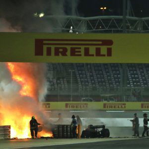 Photos: Romain Grosjean suffers a fiery F1 crash