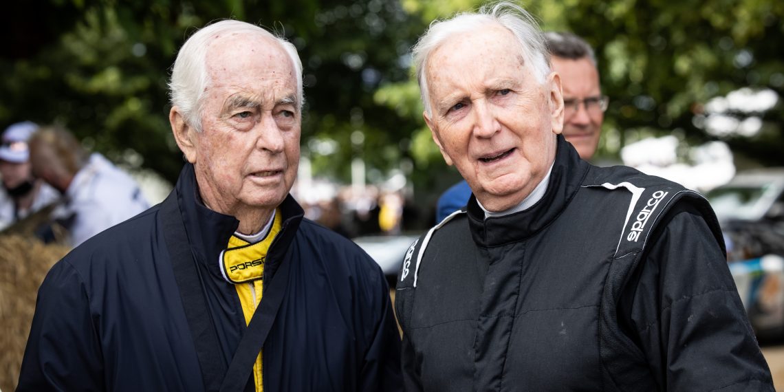 Roger Penske with John Watson at the Goodwood Festival of Speed.