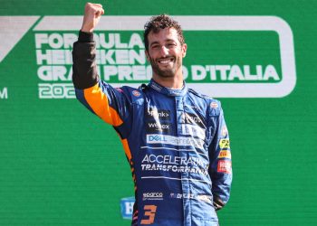 Daniel Ricciardo capitalised on the work of Gil de Ferran to win in Italy in 2021. Image: Charniaux / XPB Images