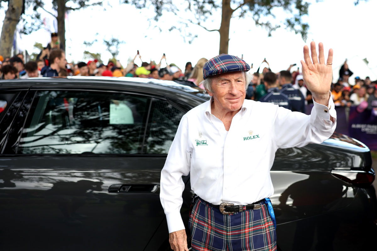 Jackie Stewart suffered a stroke following the Miami Grand Prix
