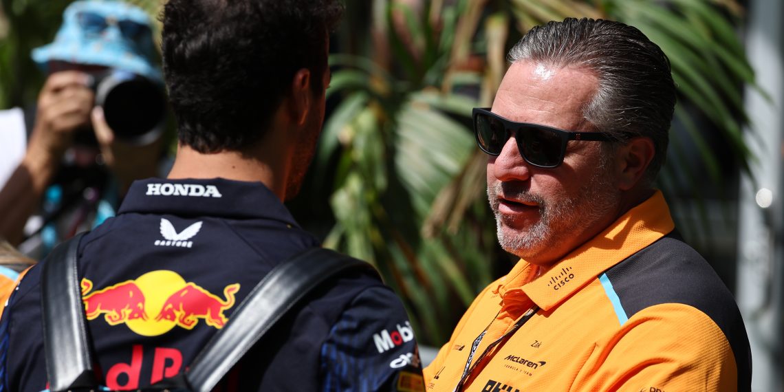 McLaren CEO Zak Brown has been delighted to see Daniel Ricciardo back on the F1 grid after his 'divorce' from the team