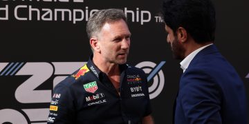 The drama surrounding Christian Horner will be discussed at a meeting between FIA and F1 bosses in Bahrain. Image: Bearne / XPB Images