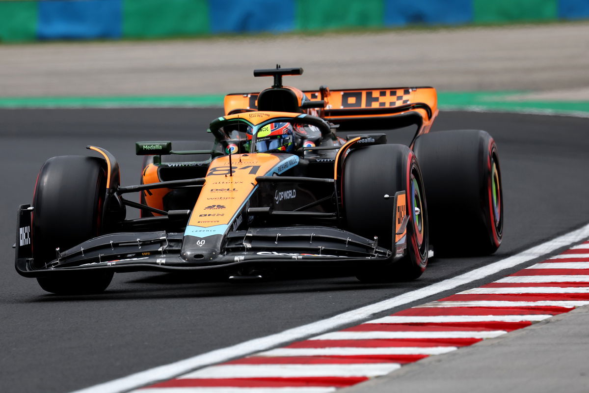 Oscar Piastri was left encouraged despite damaging the floor on his McLaren during practice