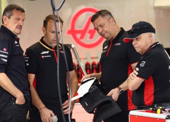 Gene Haas (right) has explained his reasons for sacking Guenther Steiner