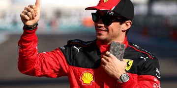 Thumbs up to a done deal. Charles Leclerc has signed a new contract with Ferrari