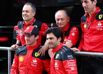 Fred Vasseur (top, centre) has explained why he was not satisfied with his firat year in charge of Ferrari