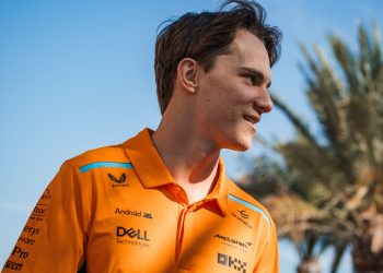 Oscar Piastri is satisfied with where McLaren is following pre-season testing. Image: Bearne / XPB Images