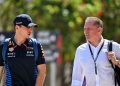 Max and Jos Verstappen in the Bahrain paddock. Image: Price / XPB Images